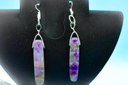 Earrings - Amethyst Stones