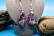 Earrings - Amethyst Rocks