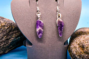 Earrings - Amethyst Tear Drops