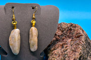 Earrings - Natural White Rock