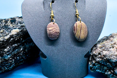 Earrings - Wood Grain Accents