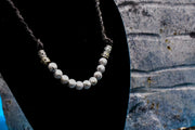 Necklace - White Jasper Beads