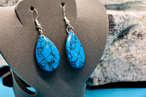 Earrings - Turquoise Focal Stones