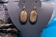 Earrings - Natural Brown Feldspar