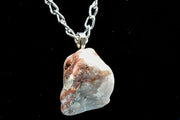 Necklace - White Quartz, Desert Red Accents