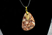 Necklace - Redline Marble Focal