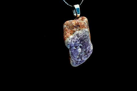 Necklace - Desert Red with Amethyst Layer