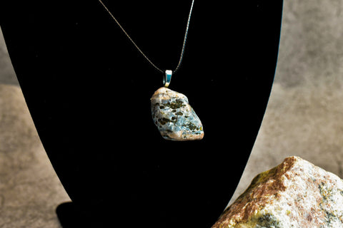 Necklace - Multifaceted and Coloured Rock