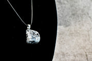 Necklace - Black and White Quartz Rock