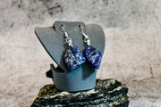 Earrings - Stunning Blue Accented Rocks