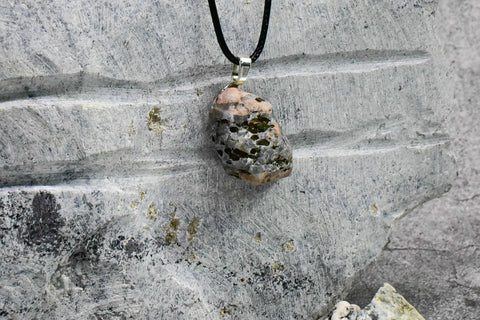 Necklace - Multifaceted and Coloured Rock