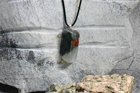 Necklace - Crystalline White Accented Quartz