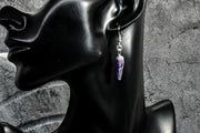 Earrings - Amethyst Tear Drops