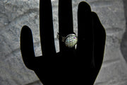 Ring - Black and Silver Cabochon