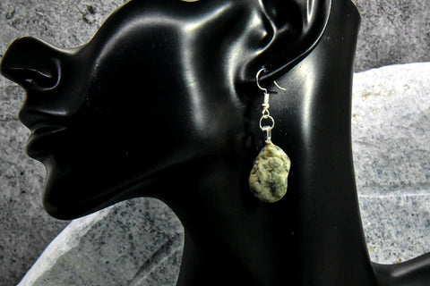 Earrings - Jade Green with Accents