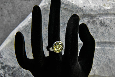 Ring - Leopard Print Cabochon