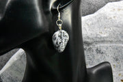 Earrings - Dramatic Black and White Quartz