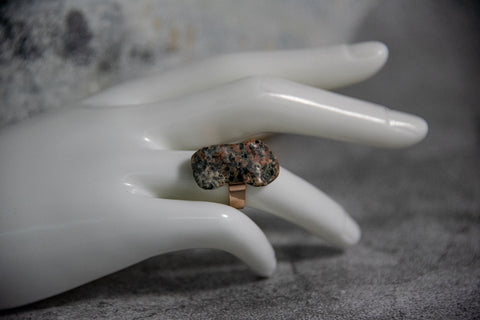 Rocks n' Rings - Dark Multifaceted Quartz Rock