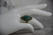 Ring - Dark Green Accented Cabochon