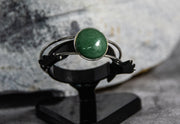 Bracelet - Mysterious Green Cabochon Stone