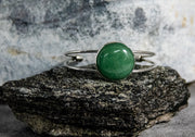 Bracelet - Mysterious Green Cabochon Stone