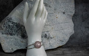 Bracelet - Rose Coloured Cabochon Stone