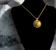 Necklace - Cream Coloured Accented Cabochon