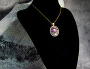 Necklace - Mysterious Purple/Green Cabochon