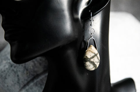 Earrings - Picasso Marble