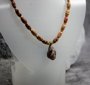 Colourful  Eye-Catching Wood Bead Necklace