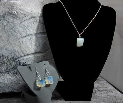 Opalite Matching Necklace and Earrings