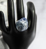 Big Rings - Dramatic Multi-Faceted Blue Rock