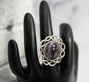 Retro Ring - Purple Accented Cabochon