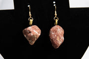 Large Red Rock Earrings