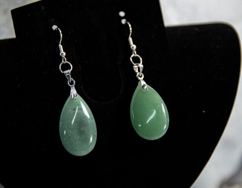 Jade-Green Drop Earrings