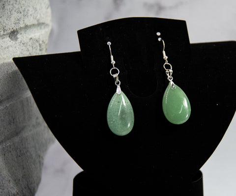 Jade-Green Drop Earrings