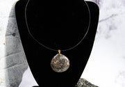 Portoro Marble Drop Focal Necklace