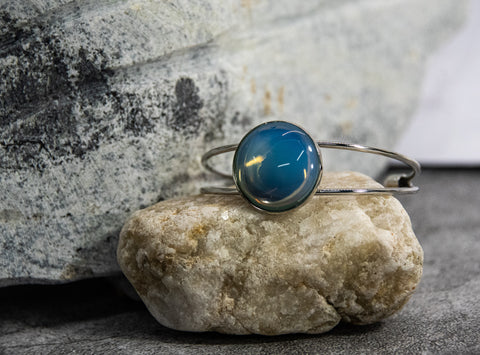 Sky Blue Cabochon Bracelet