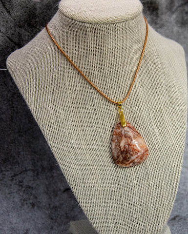 Dramatic Red Rock Necklace