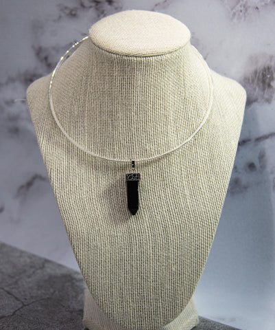 Striking Black Obsidian Pendant