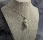 Intriguing White Quartz Necklace