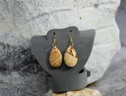 Stunning Jasper Hand-Cut Focal Earrings